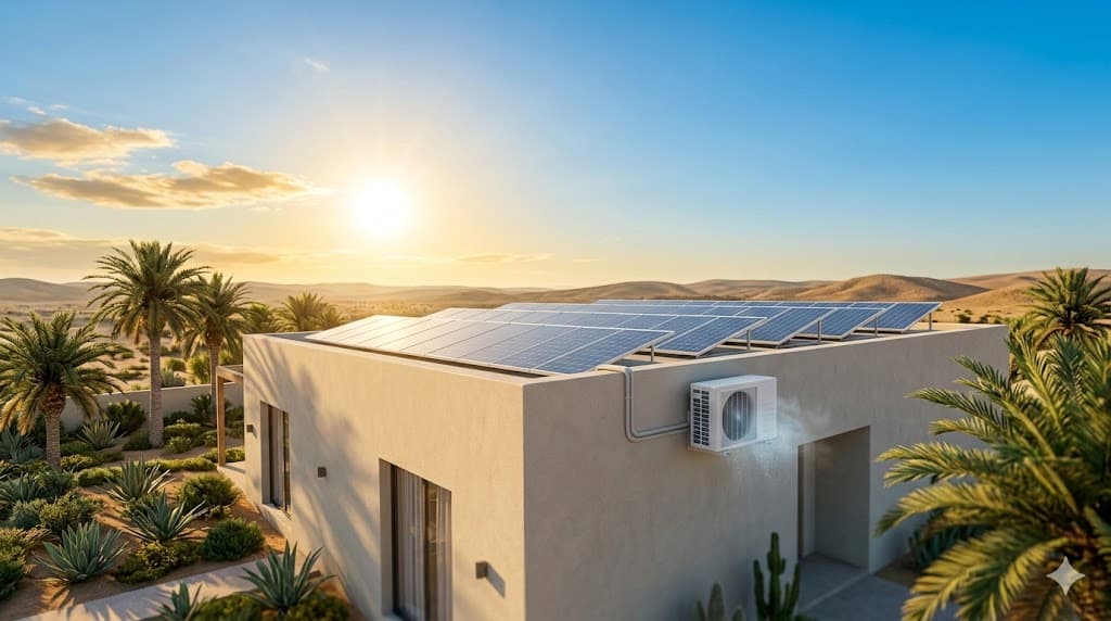 هل الطاقة الشمسية تشغل المكيف؟